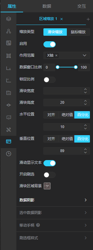 缩放区域